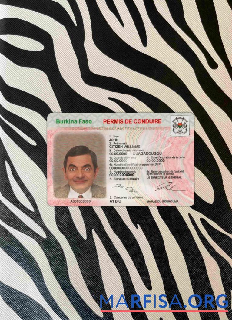 Blank Burkina Faso DL photolook template